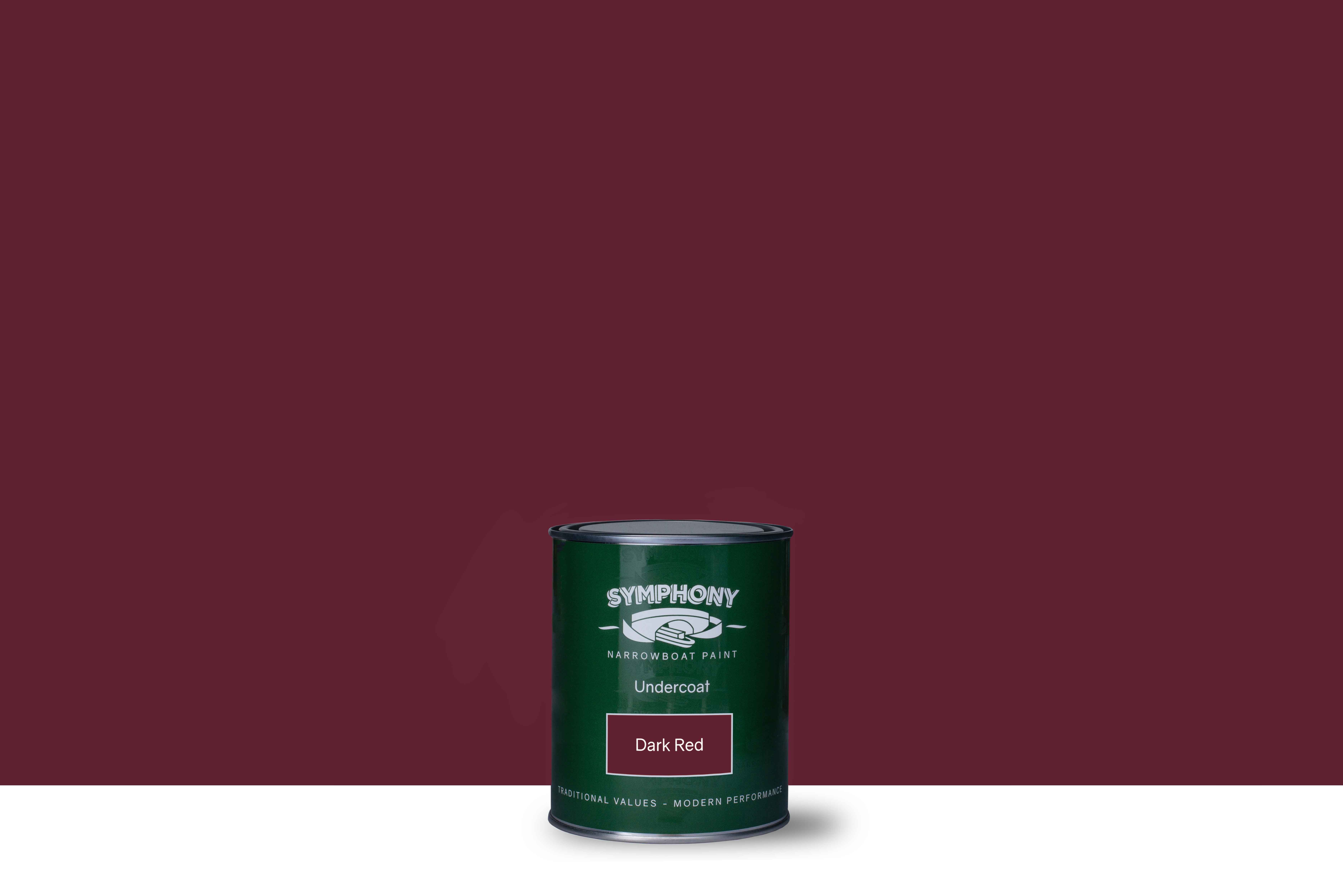 Dark red store paint